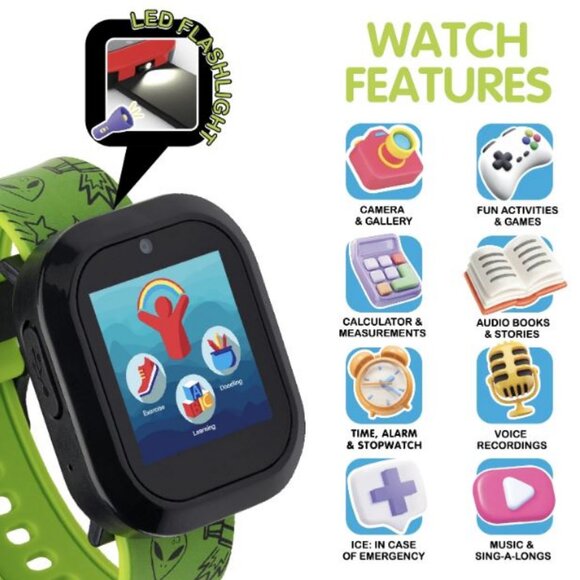 New Boys Silicone Strap Smartwatch Watch STEM TOY Telling Time Camera   Alarm - Picture 3 of 5